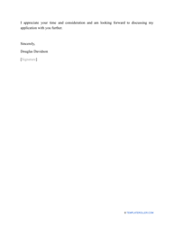 Sample Business Analyst Cover Letter, Page 2