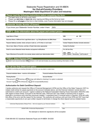 Form F248-361-000 Provider Account Application for Provider Outside the United States - Washington, Page 5