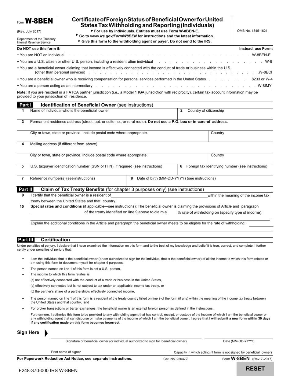 Form F248-361-000 Provider Account Application for Provider Outside the United States - Washington, Page 7