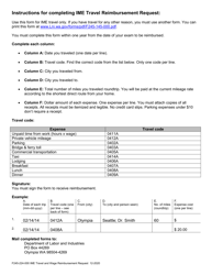Form F245-224-000 Independent Medical Exam (Ime) Travel and Wage Reimbursement Request - Washington, Page 4
