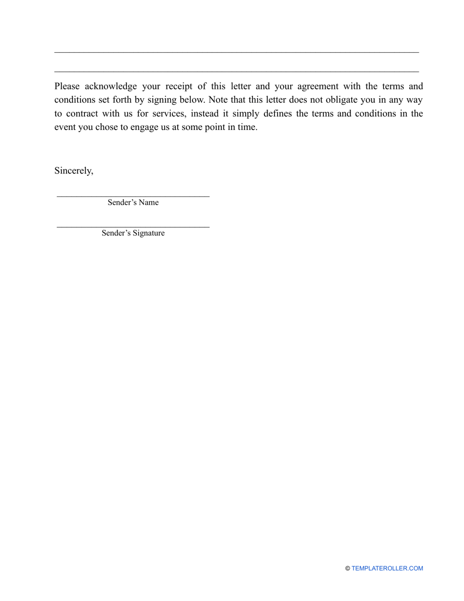 Consulting Engagement Letter Template, Page 3