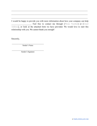 In Kind Donation Letter Template, Page 2