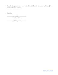 IRS Penalty Abatement Request Letter Template, Page 2