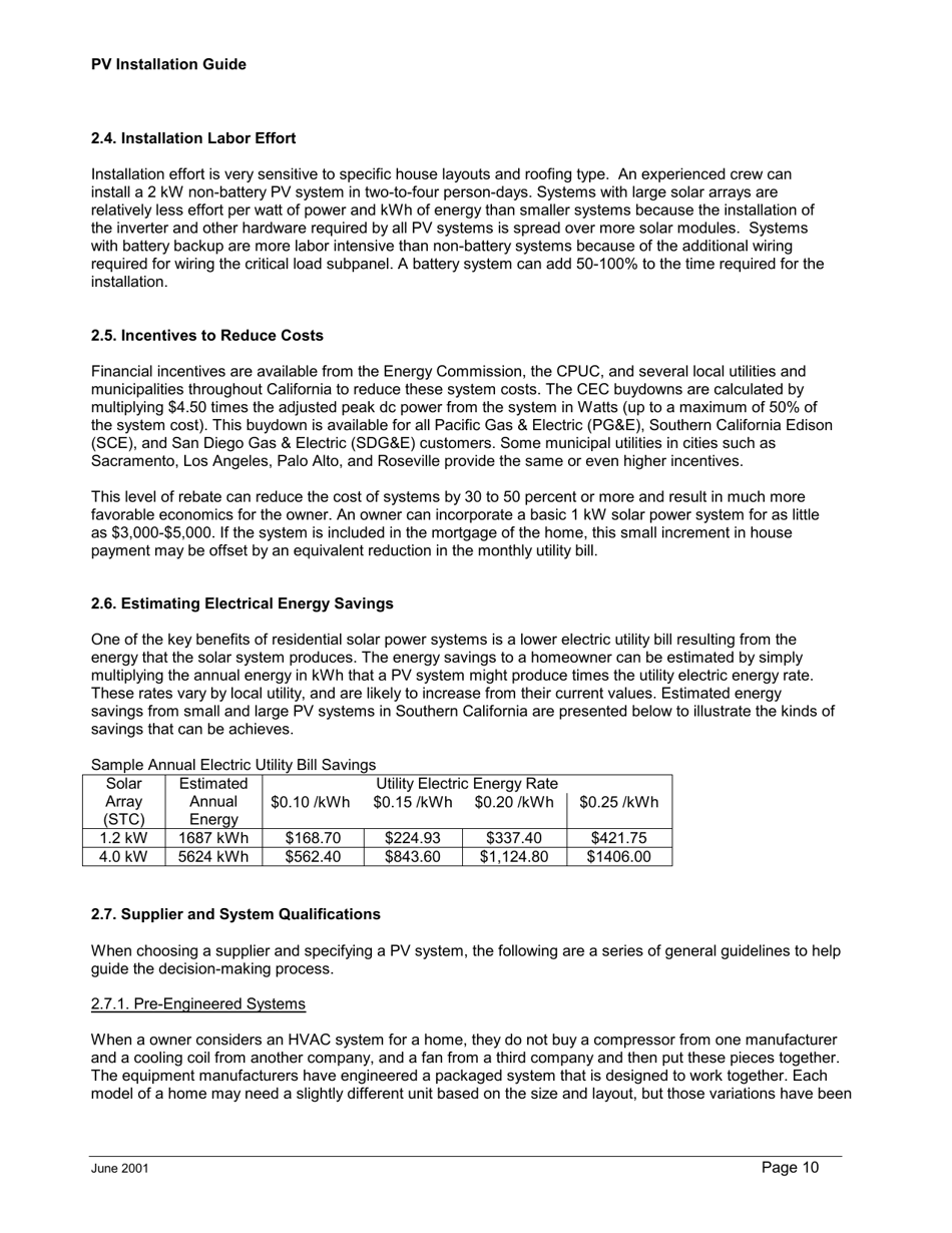 A Guide to Photovoltaic (Pv) System Design and Installation - California, Page 11