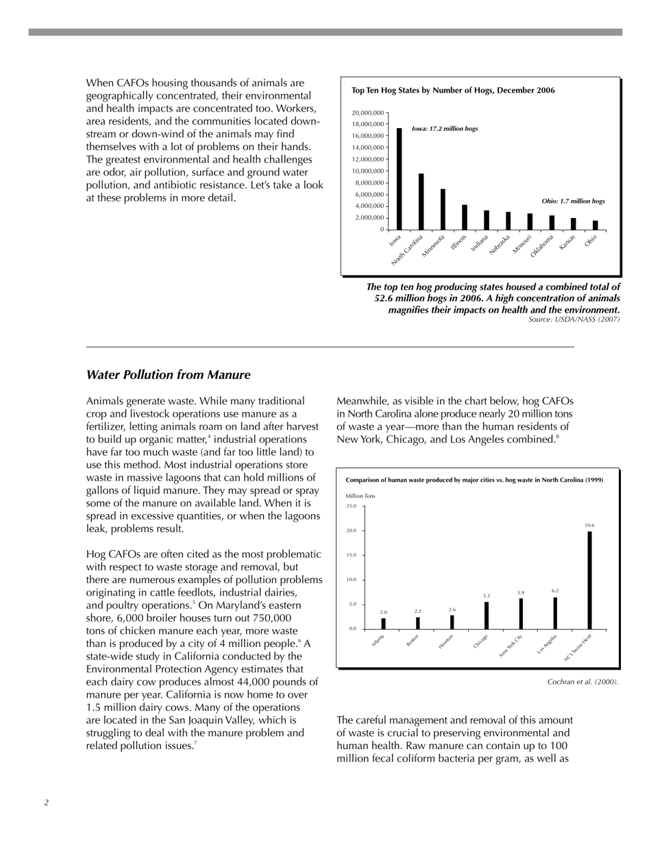 Environmental and Health Problems in Livestock Production: Pollution in the Food System, Page 2