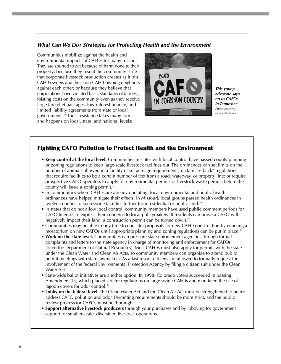 Environmental and Health Problems in Livestock Production: Pollution in the Food System, Page 6