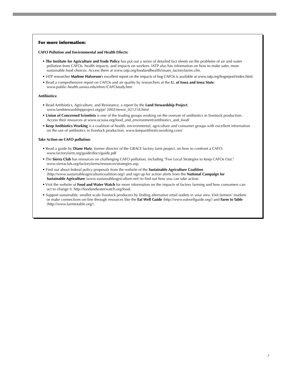 Environmental and Health Problems in Livestock Production: Pollution in the Food System, Page 7