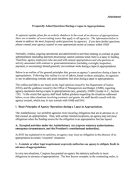 Memorandum for the Heads of Executive Departments and Agencies (Planning for Agency Operations During a Potential Lapse in Appropriations), Page 3