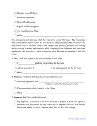 Accounting Engagement Letter Template, Page 2