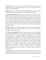 Sample Letter of Intent to Purchase Business Assets, Page 3