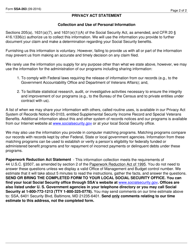 Form SSA-263 Waiver of Supplemental Security Income Payment Continuation, Page 2