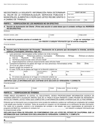 Form MC210 S-I Income in-Kind/Housing Verification (Supplement to the Mc 210 Statement of Facts) - California (English/Spanish), Page 2