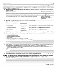 IRS Form 8857 Request for Innocent Spouse Relief, Page 2