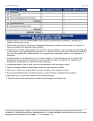 Form AAA-1351A Family Caregiver Support Program (Fcsp) Non-registered Quarterly Report - Arizona, Page 2