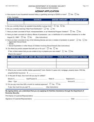 Form FAA-1740A Azsnap Application - Arizona, Page 2
