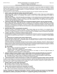 Formulario UB-106-A-S Reclamo Semanal Para Beneficios De Seguro Por Desempleo (Ui) - Arizona (Spanish), Page 2
