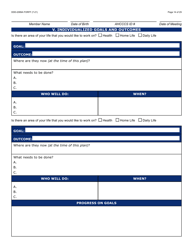Form DDD-2089A Ddd Person Centered Service Plan - Arizona, Page 14