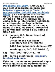 Formulario FAA-1004A-SLP Designacion De Titular Sustituto Para La Tarjeta De Ebt (Letra Grande) - Arizona (Spanish), Page 5