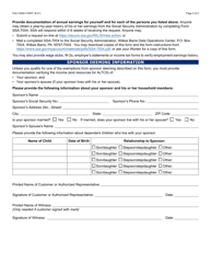 Form FAA-1546A Sponsor Deeming Information - Arizona, Page 3