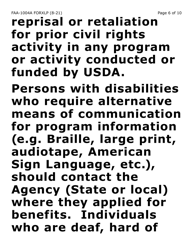 Form FAA-1004A-XLP Designation of Ebt Alternate Card Holder (Extra Large Print) - Arizona, Page 6