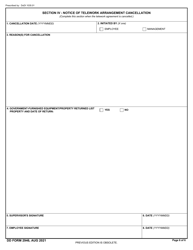DD Form 2946 Department of Defense Telework Agreement, Page 6