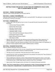 Form EDU7621 Notice to Pay Fees or Terminate Child Care Due to Delinquent Fees - California, Page 5