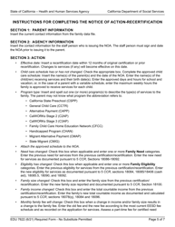 Form EDU7622 Notice of Action - Recertification - California, Page 5