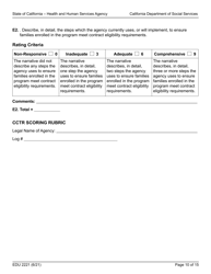 Form EDU2221 Cctr Rfa Program Narrative Section Scoring Rubric - California, Page 10