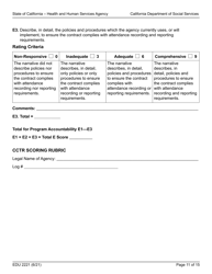 Form EDU2221 Cctr Rfa Program Narrative Section Scoring Rubric - California, Page 11