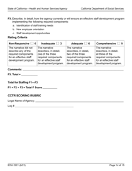 Form EDU2221 Cctr Rfa Program Narrative Section Scoring Rubric - California, Page 14