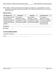 Form EDU2221 Cctr Rfa Program Narrative Section Scoring Rubric - California, Page 2