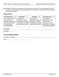 Form EDU2221 Cctr Rfa Program Narrative Section Scoring Rubric - California, Page 3