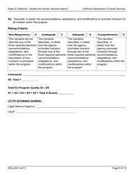 Form EDU2221 Cctr Rfa Program Narrative Section Scoring Rubric - California, Page 5