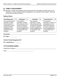 Form EDU2221 Cctr Rfa Program Narrative Section Scoring Rubric - California, Page 6