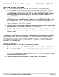 Form EDU7620 Notice of Action - Due to a Change in Family Circumstances - California, Page 6
