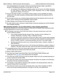 Form LIC9276 Child Care Center Sampling Checklist Form - California, Page 3