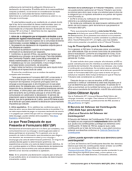 Instrucciones para IRS Formulario 8857(SP) Solicitud Para Alivio Del Conyuge Inocente (Spanish), Page 4