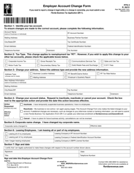 Form RTS-3 Employer Account Change Form - Florida