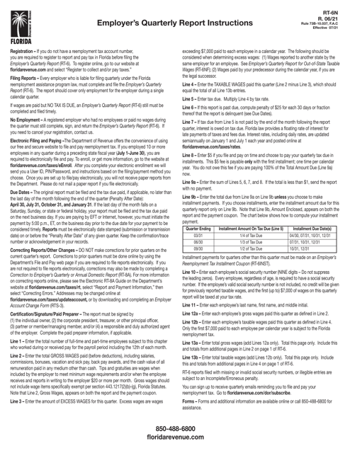 Form RT-6, RT-6A  Printable Pdf