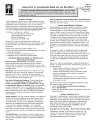 Instructions for Form DR-7 Consolidated Sales and Use Tax Return - Florida