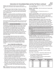 Instructions for Form DR-7 &quot;Consolidated Sales and Use Tax Return&quot; - Florida, Page 2