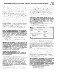 Instructions for Form DR-15 Sales and Use Tax Return - Florida, Page 2