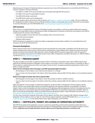 Form OP-1 Application for Motor Property Carrier and Broker Authority, Page 5