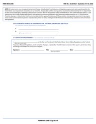 Form MCS-150B Combined Motor Carrier Identification Report and HM Permit Application, Page 12