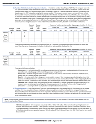 Form MCS-150B Combined Motor Carrier Identification Report and HM Permit Application, Page 6