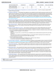 Form MCS-150B Combined Motor Carrier Identification Report and HM Permit Application, Page 7