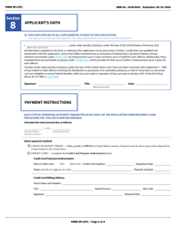 Form OP-1(FF) Application for Freight Forwarder Authority, Page 15
