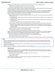 Form OP-1(FF) Application for Freight Forwarder Authority, Page 5