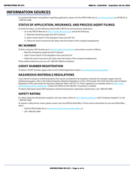 Form OP-1(P) Application for Motor Passenger Carrier Authority, Page 9