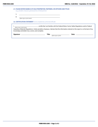 Form MCS-150C Intermodal Equipment Provider Identification Report, Page 6